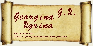 Georgina Ugrina vizit kartica